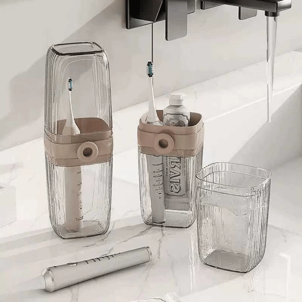 Portable Travel Makeup Brush Holder – Silicone Organizer
