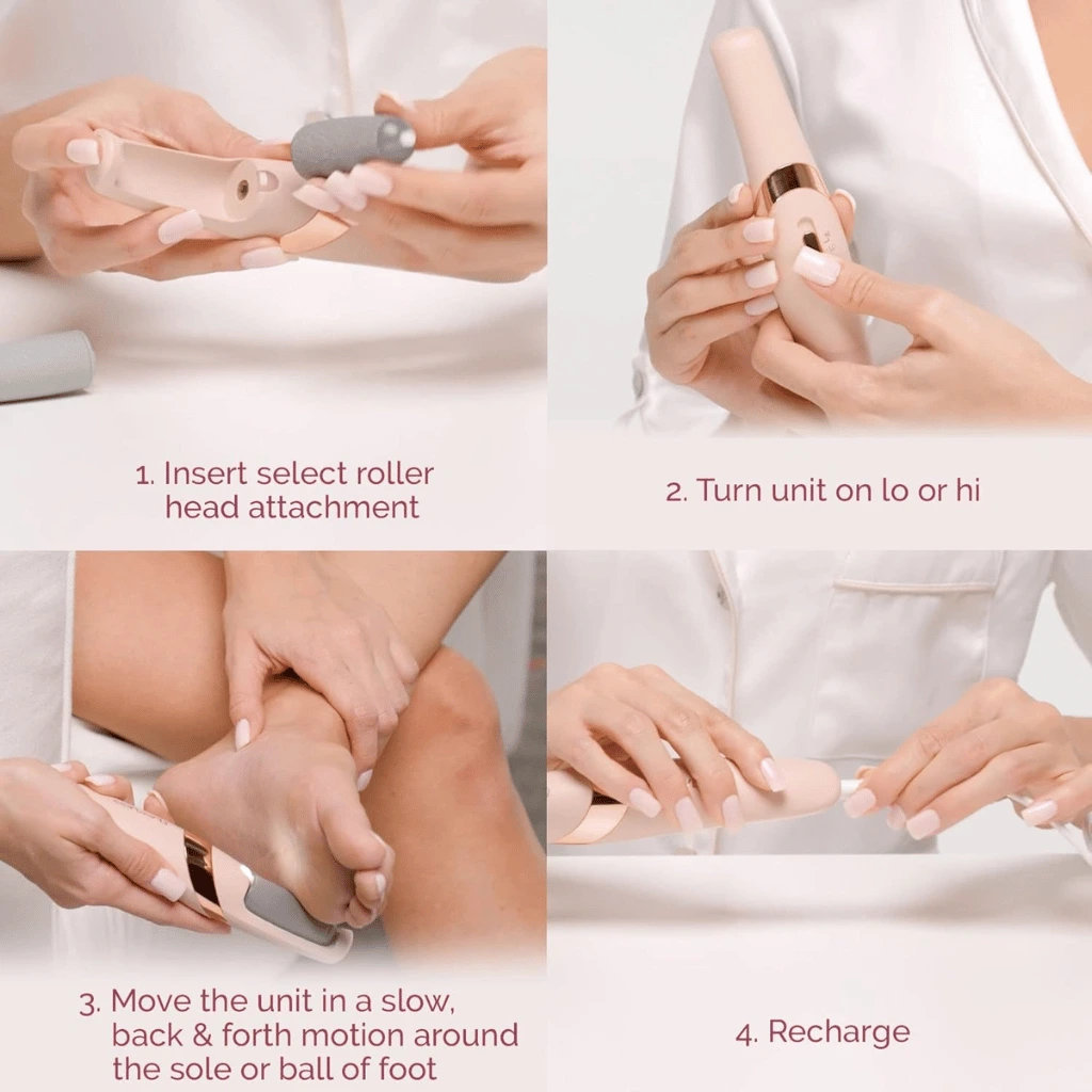 Rechargeable Electric Pedi Foot Filer Effective Callus Remover For Soft Smooth With Easy Use
