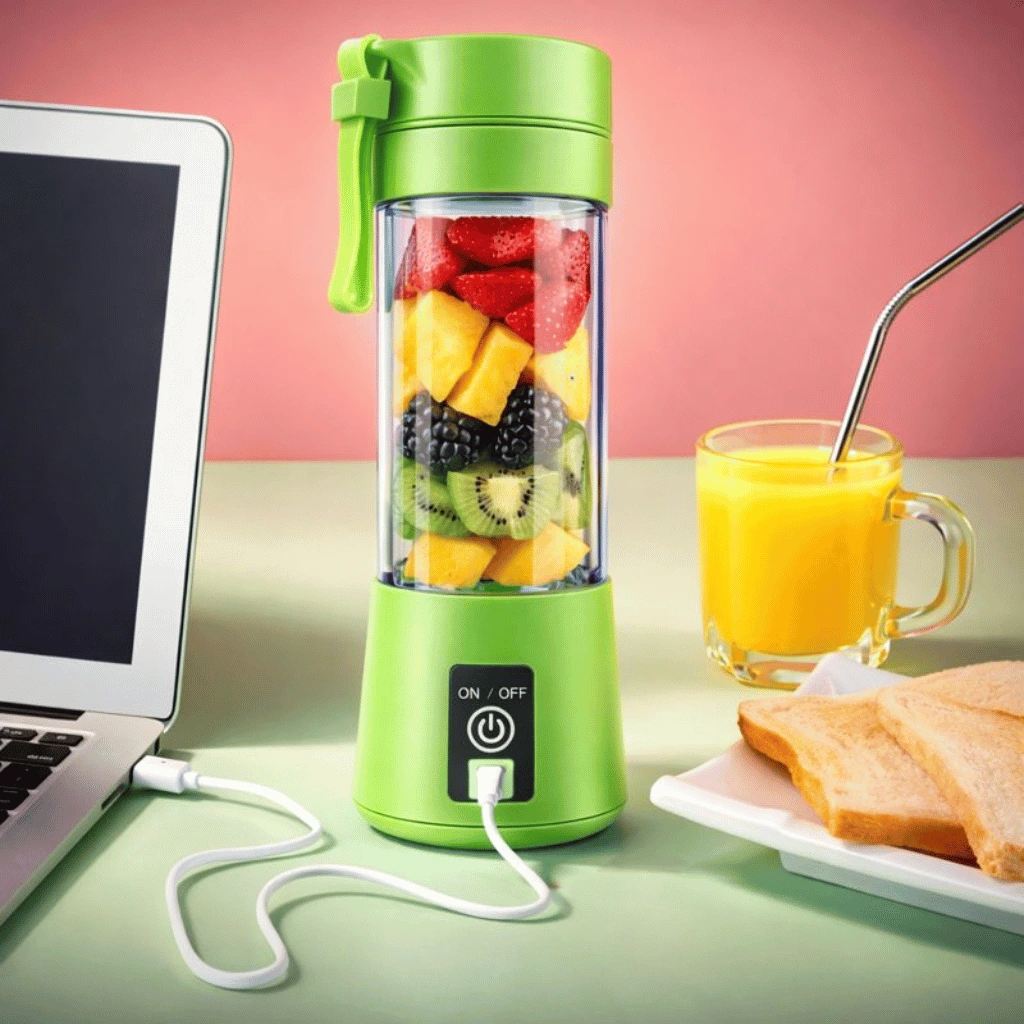Rechargeable Portable Mini Blender Juicing Cup 380Ml [Random Color]