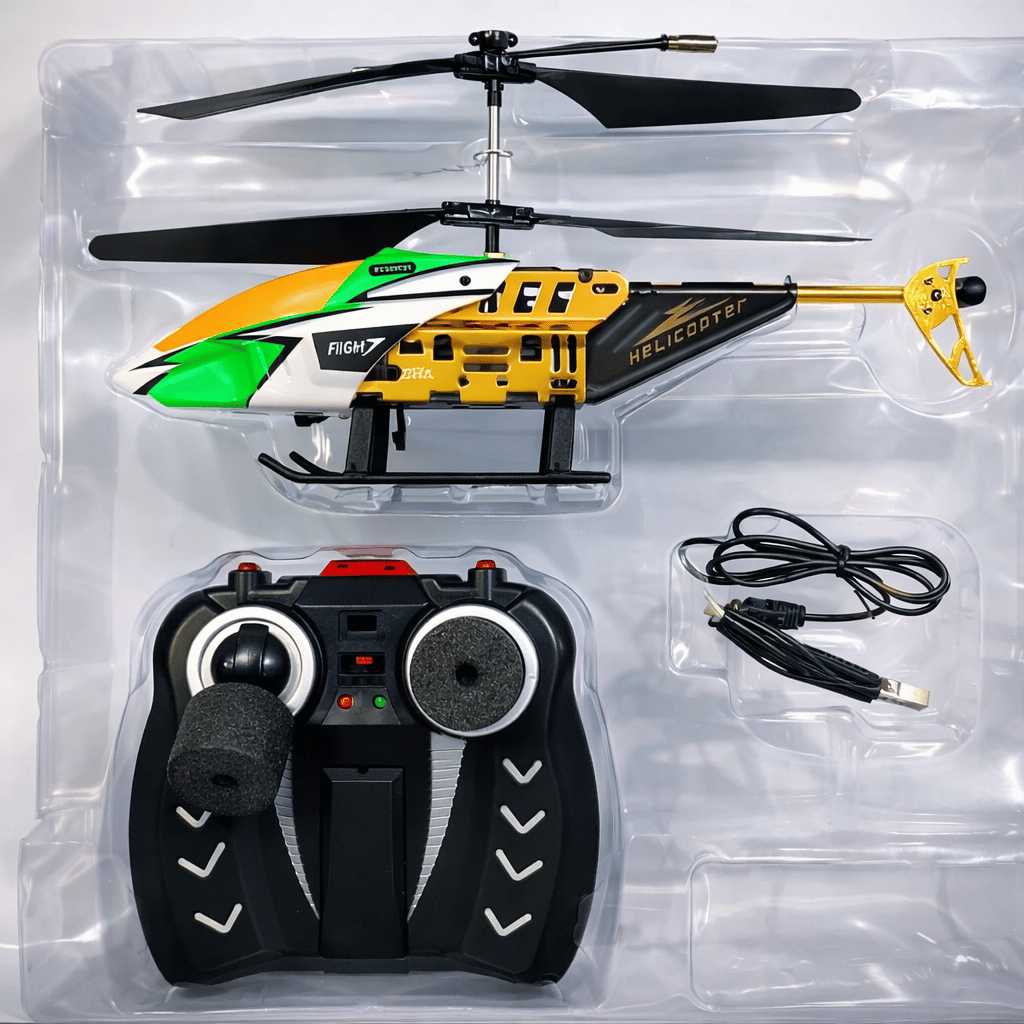 RFD‑018 Remote Control Helicopter 2D Full Flight Rechargeable Li‑Po Battery (Random Colour)