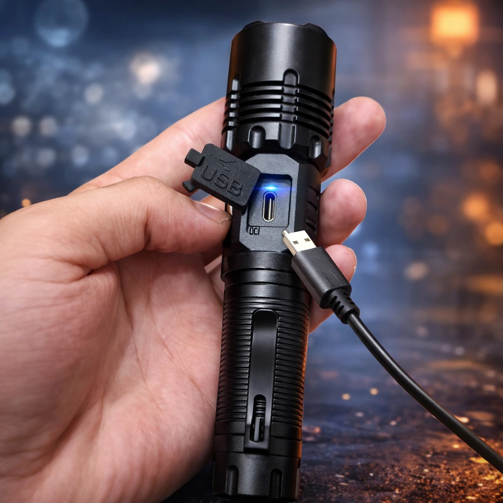 RL-2308 High Power Rechargeable LED Flashlight Long Range
