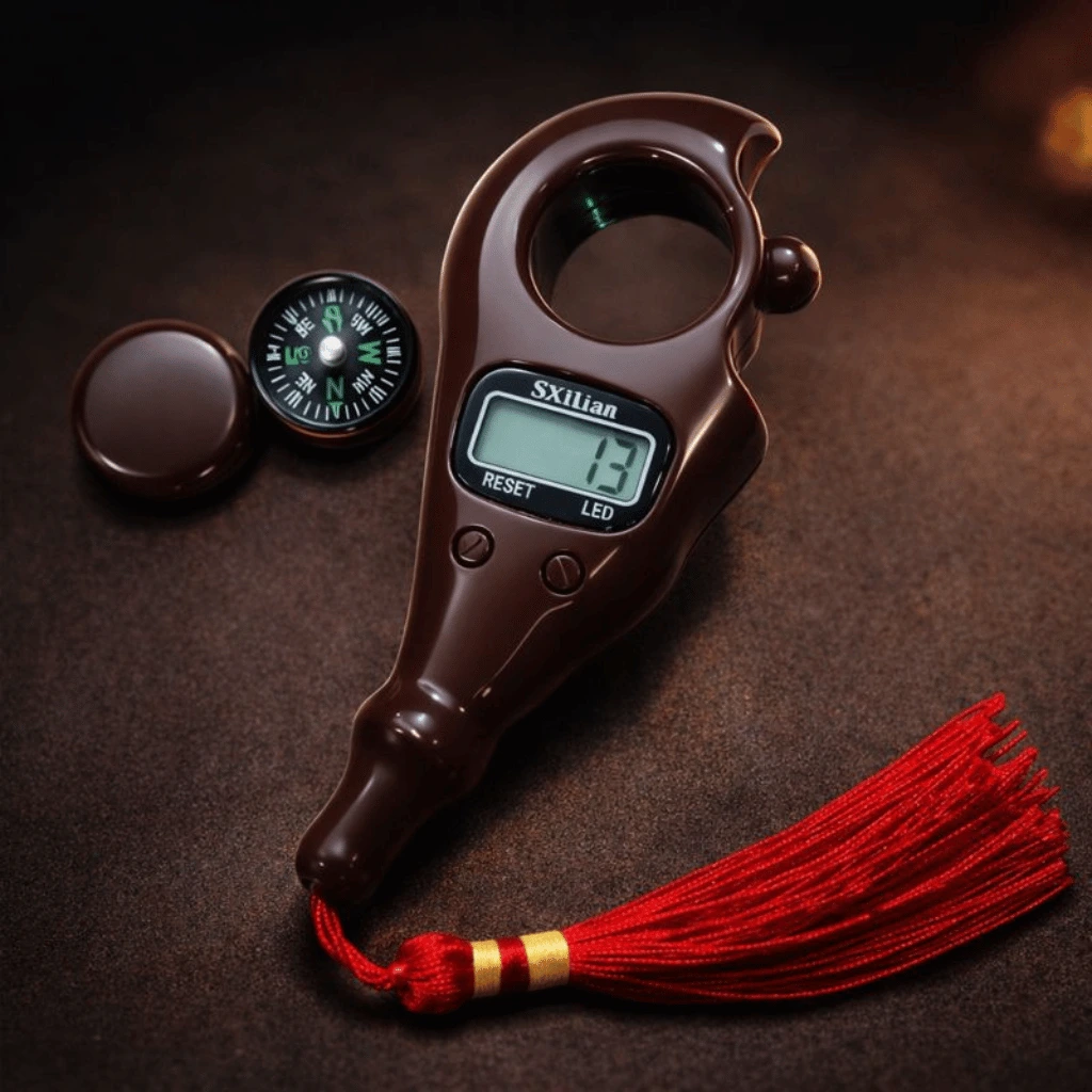 Rotating Prayer Beads Portable Finger Tasbeeh Japa (Random Color)