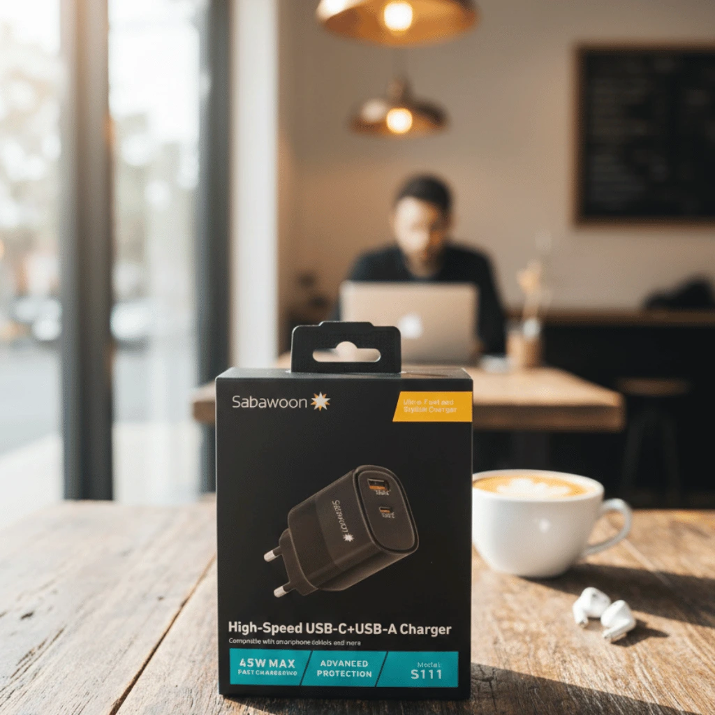 Sabawoon S111 Original Adopter | USB Fast Charging Without Cable