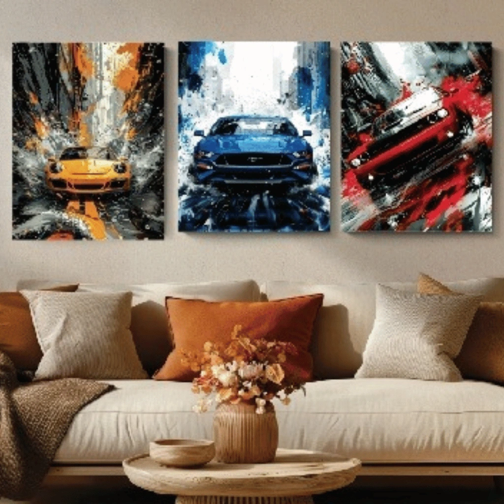 Set Of 3 Wall Art Wooden Phototile Frames For Wall Decor