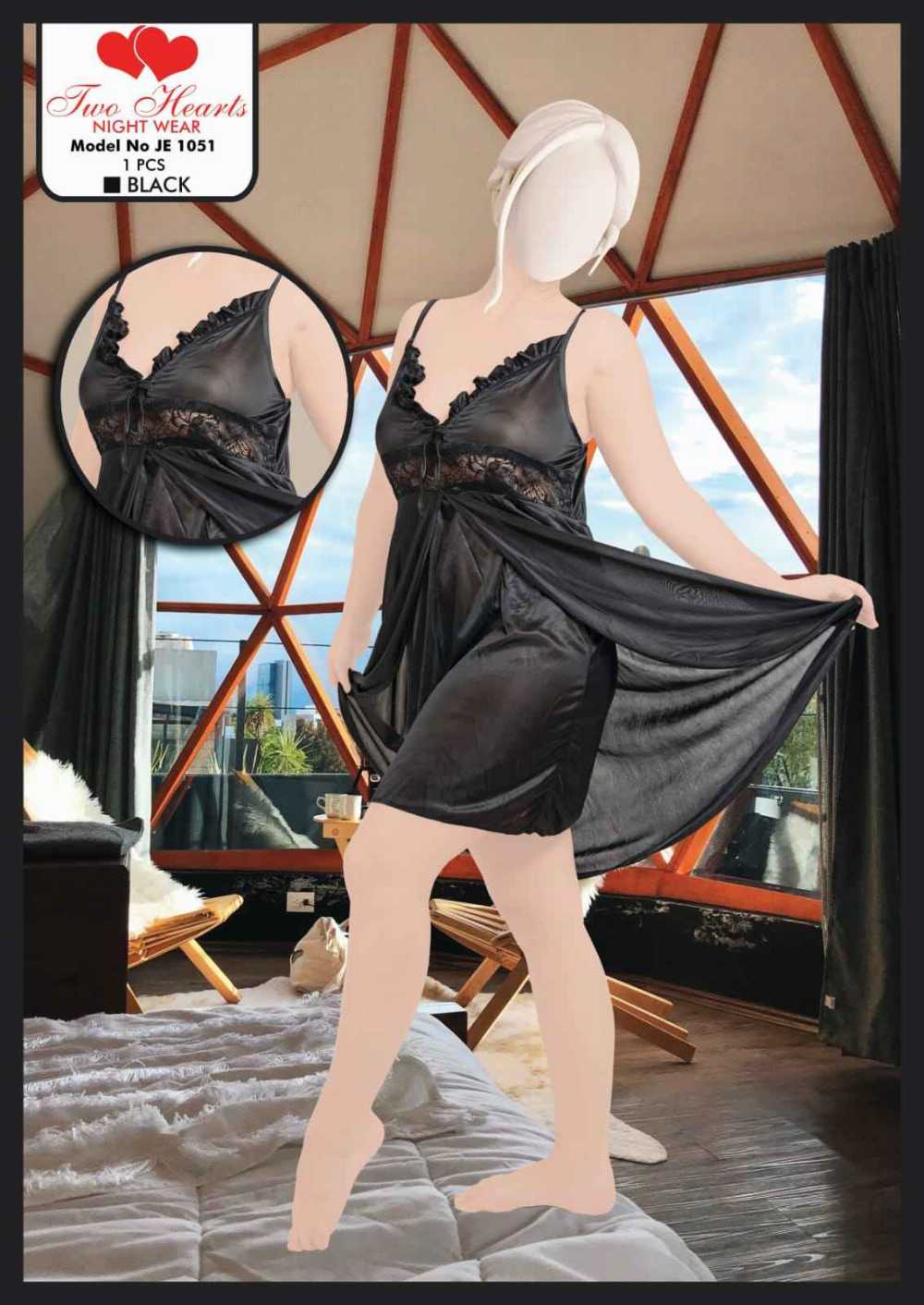 Silk Ladies Sleep Wear Night Dress