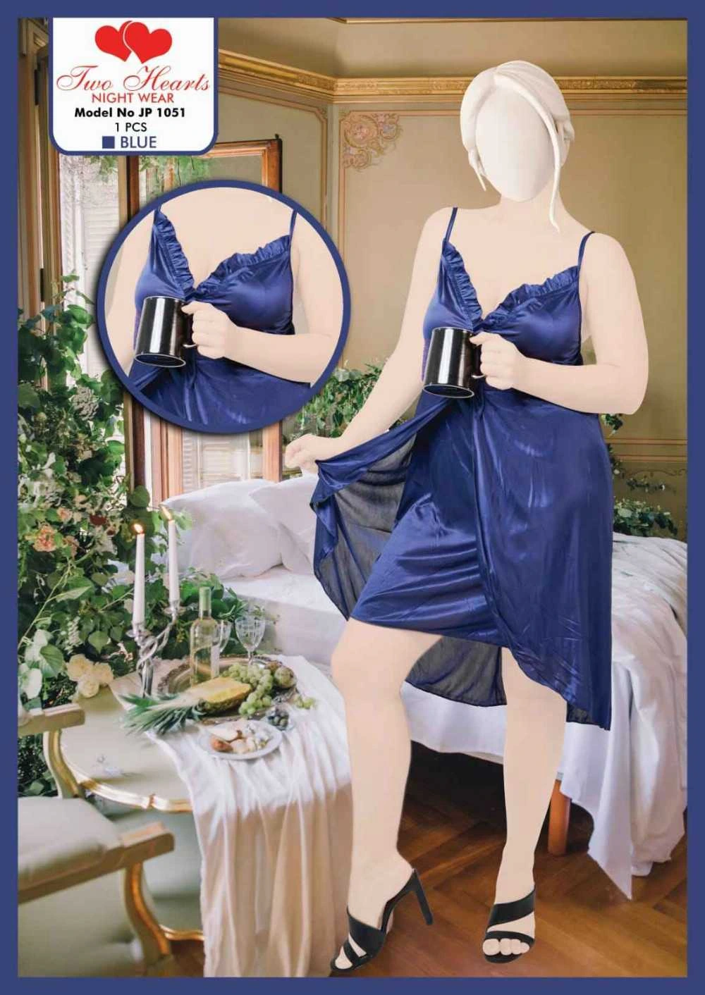 Silk Ladies Sleep Wear Night Dress