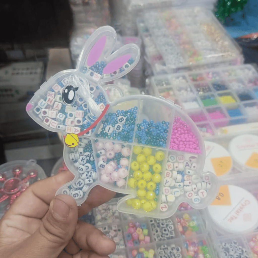 Single DIY Beads Set With Bunny Shape Storage Box