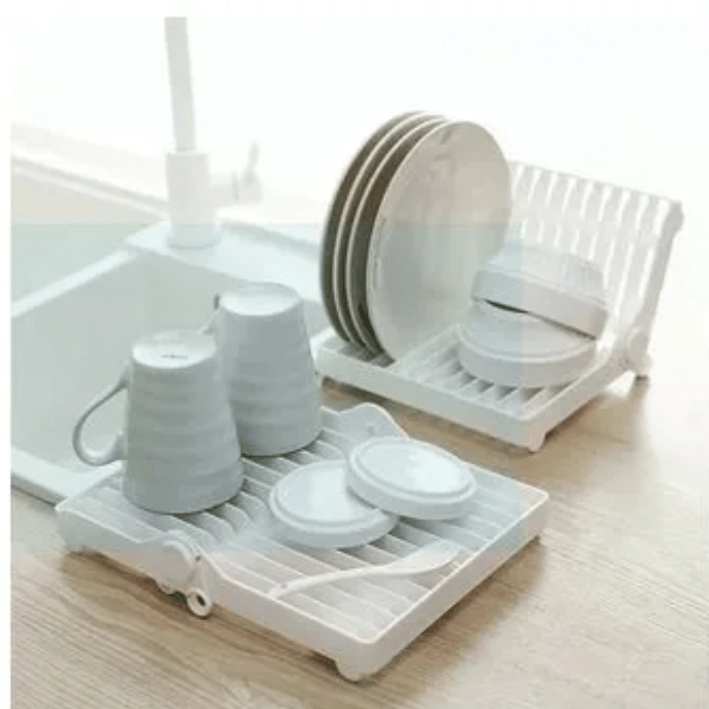Small Kitchen Foldable Dish Plate Drying Rack