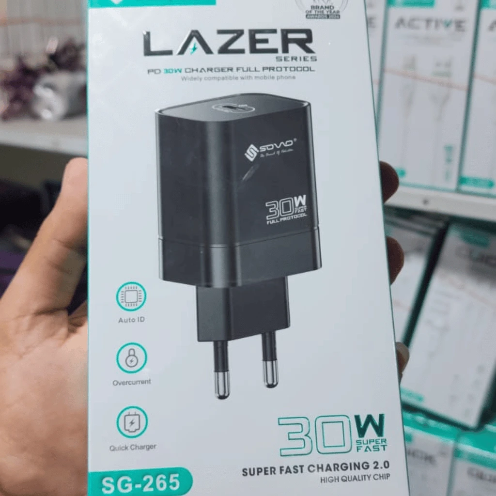 SOVO SG-265 Lazer 30W Super Fast C to C Charger