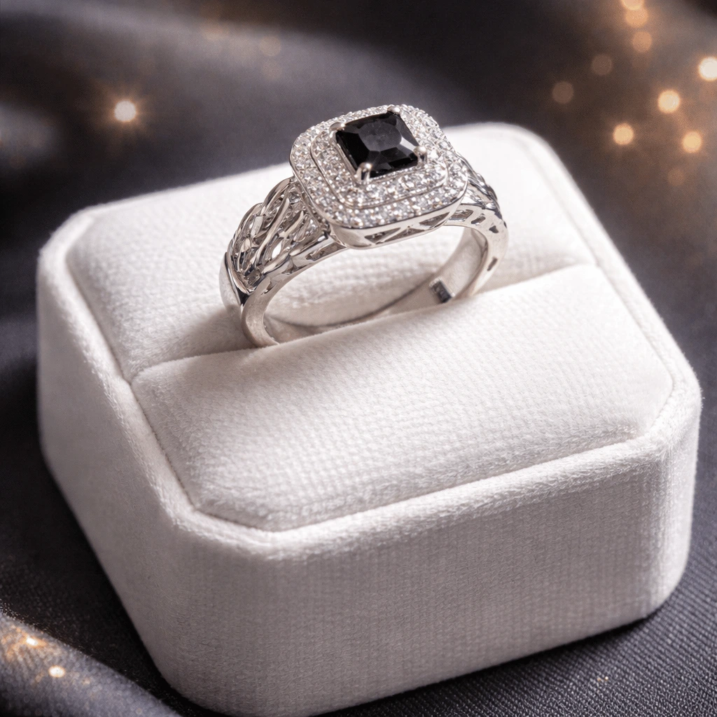 Sparkling Zircon Women Rings Stylish Crystal Design