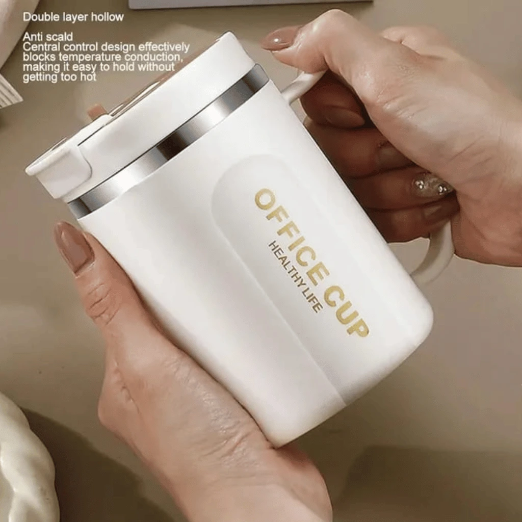 Stainless Steel Coffee Mug Insulated Anti‑Slip Bottom Office & Home Use