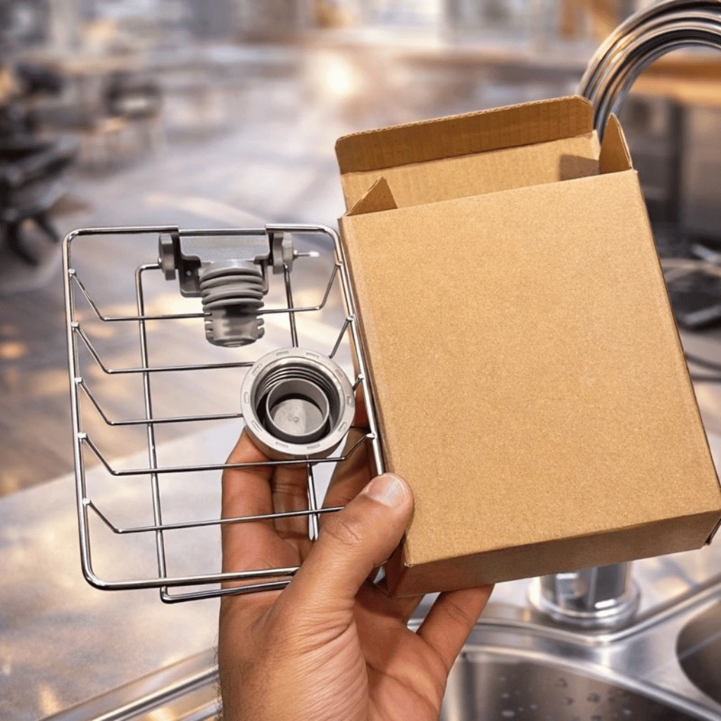 Stainless Steel Adjusting Multifunctional Kitchen Faucet Sponge Holder