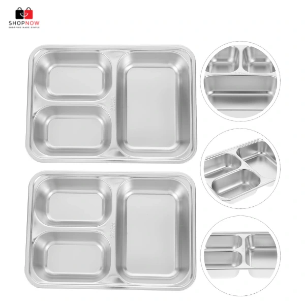 Stainless Steel Divided Plates/Compartment Trays and Lunch Box