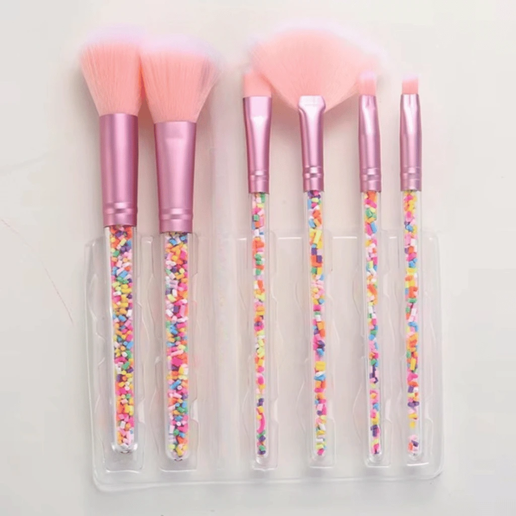 Sweet Beauty 07 PCs Makeup Brush Set | Complete Brush Kit for Professional and Beginner (Random Color)