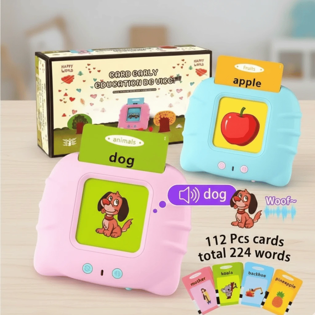 Talking Flash Cards For Kids Providing Durable Quality (Random Color)
