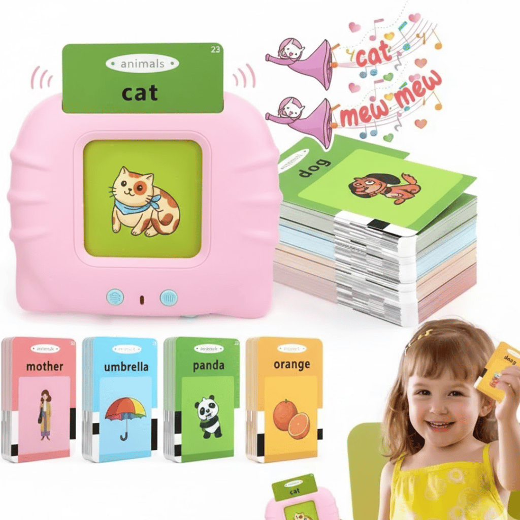 Talking Flash Cards For Kids Providing Durable Quality (Random Color)