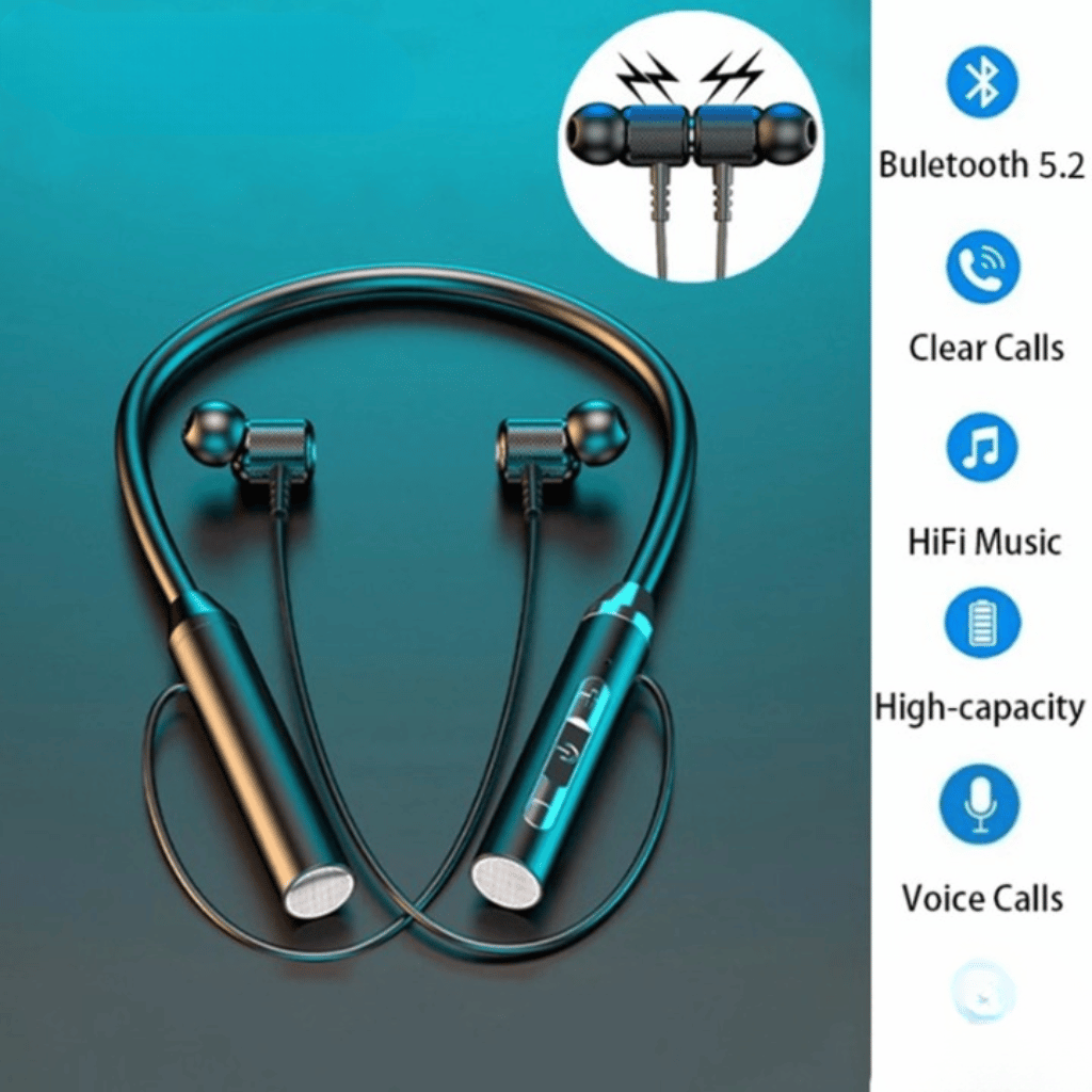 Universal Neckband Wireless Bluetooth Earphones | Long Battery Backup | Random Color