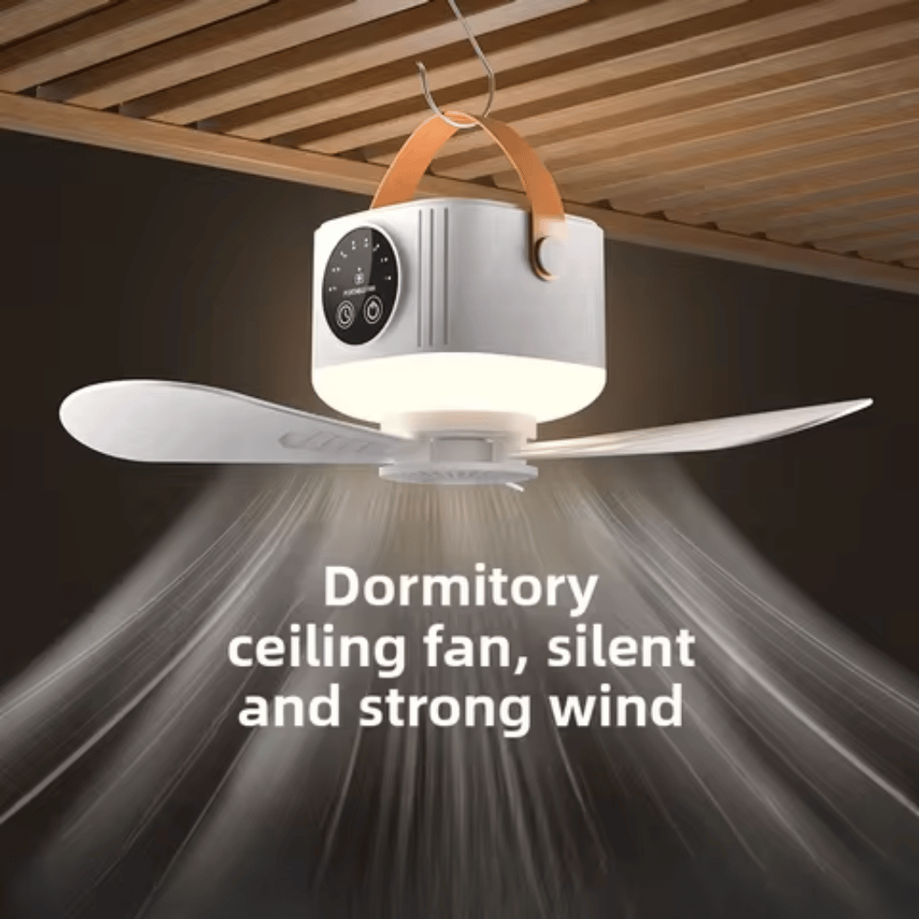 USB Dormitory Camping Small Ceiling Fan Rechargeable