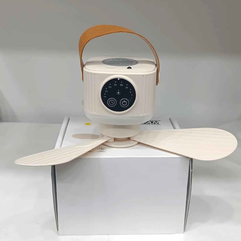 USB Dormitory Camping Small Ceiling Fan Rechargeable