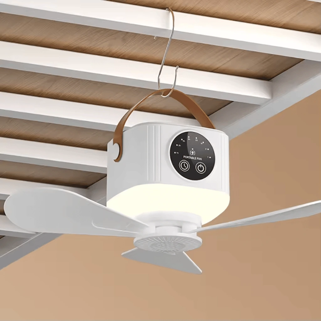 USB Dormitory Camping Small Ceiling Fan Rechargeable