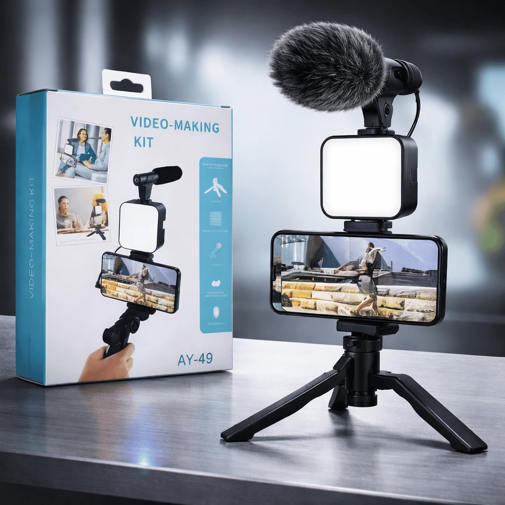 Video Making Smart Phone Vlogging Kit Tripod Video Making