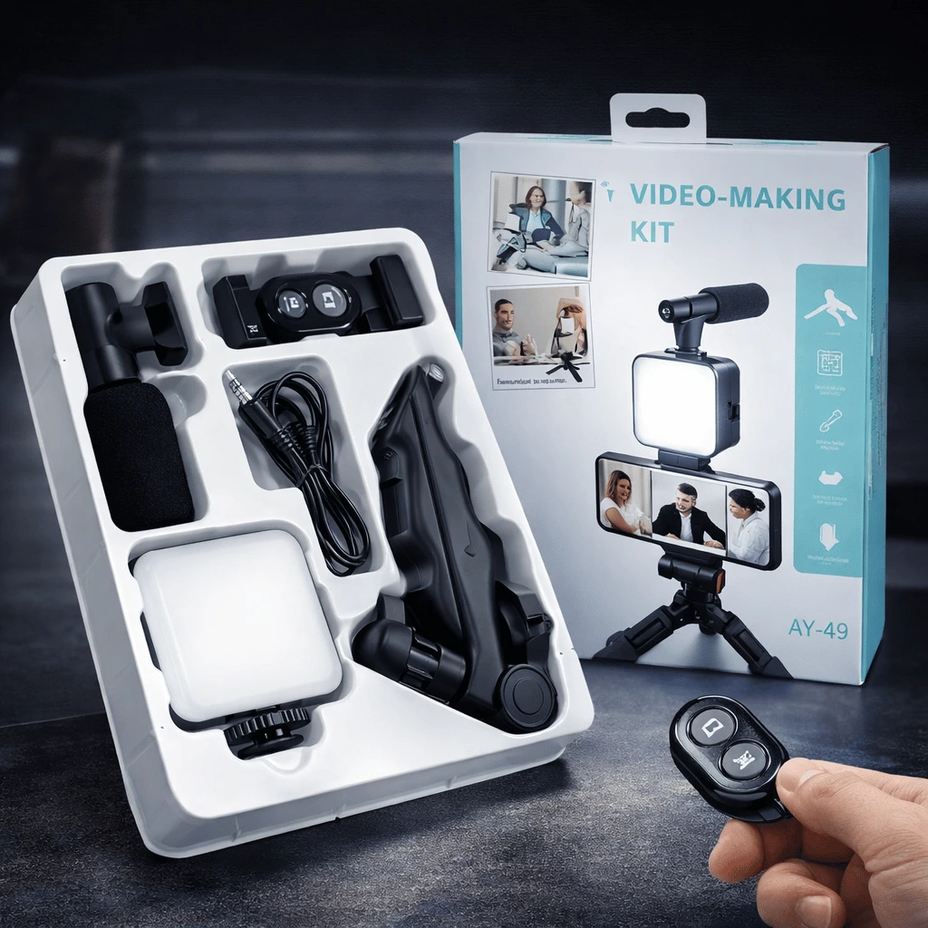 Video Making Smart Phone Vlogging Kit Tripod Video Making