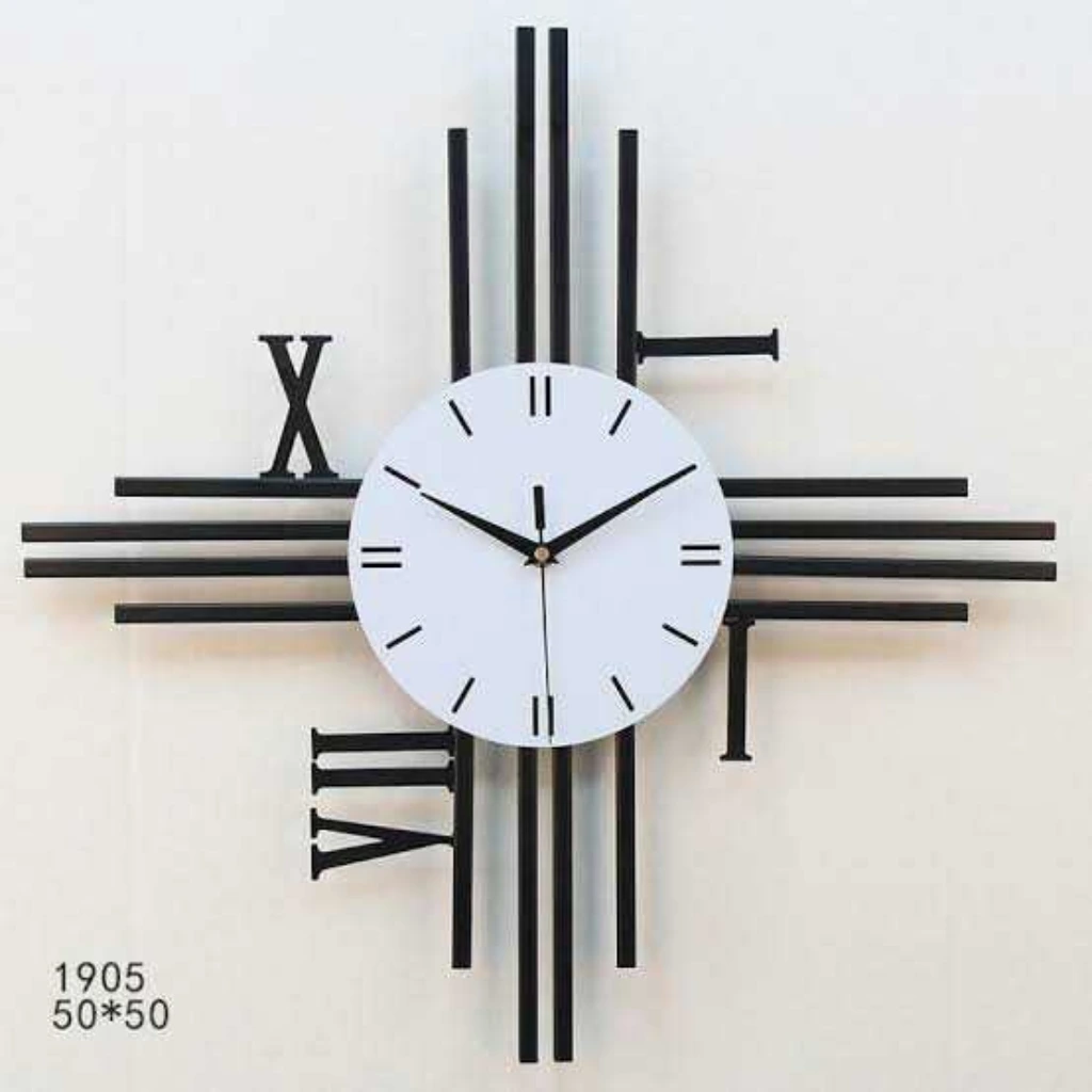 Wall Clock Acrylic Frame Glass Cover