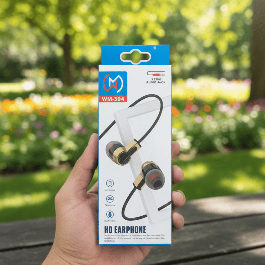 WM-304 Gaming Earphones | 3.5mm Jack | HiFi Sound | Built-in Mic | Comfortable Fit