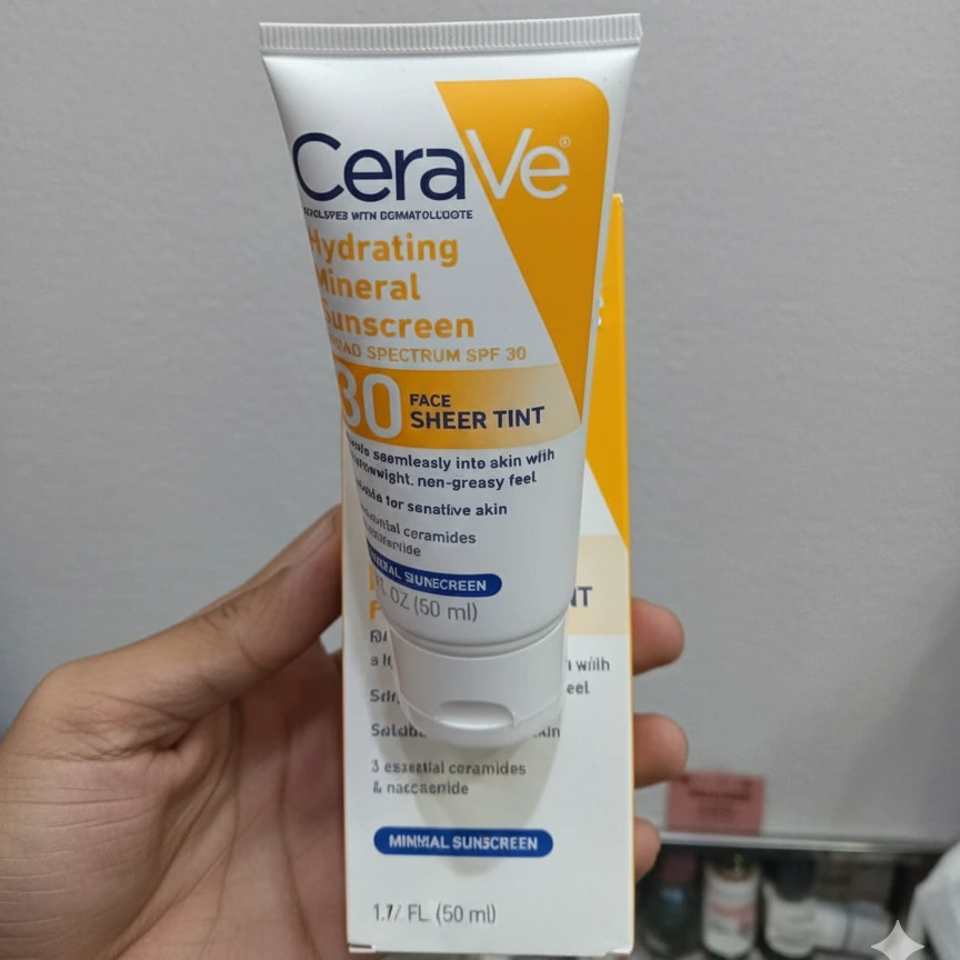 CeraVe Hydrating Mineral Sunscreen SPF 50