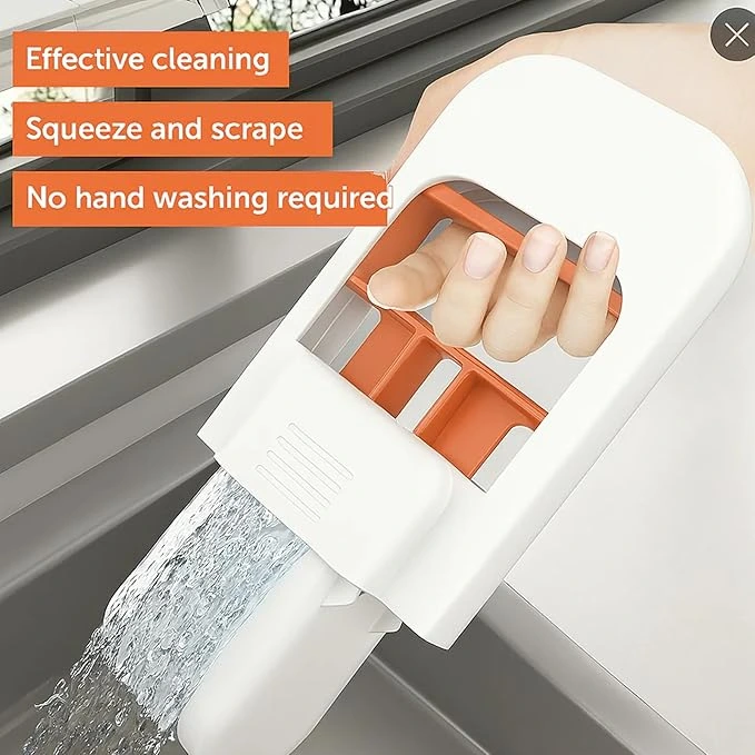 Portable Mini Self-Squeeze Sponge Mop – Hand-Free Wet & Dry Cleaning Mop For Kitchen, Bathroom & Car