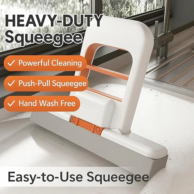Portable Mini Self-Squeeze Sponge Mop – Hand-Free Wet & Dry Cleaning Mop For Kitchen, Bathroom & Car