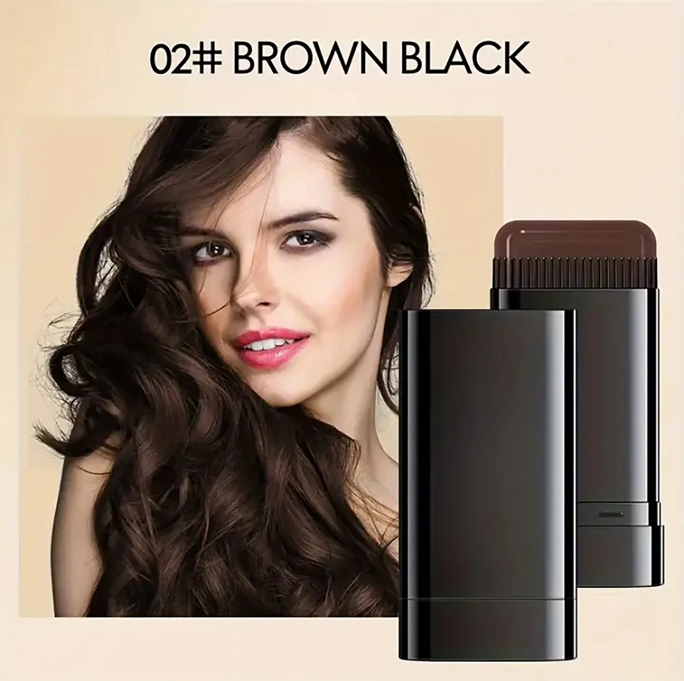 20G Hair Color Touch-Up Stick With Comb โ Temporary Grey & White Hair Root Concealer | Black & Brown
