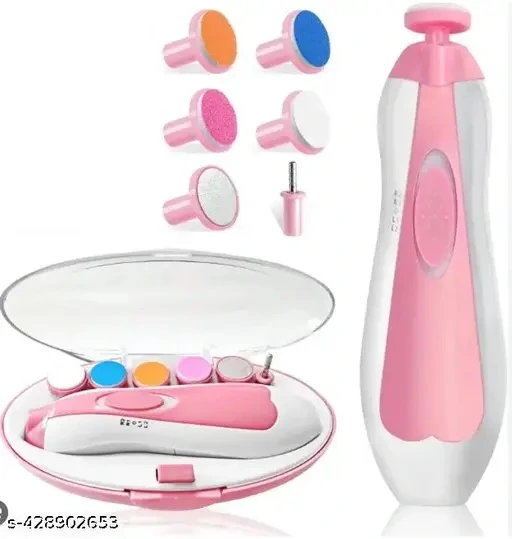 Electric Baby Nail Trimmer & Nail File Kit | Safe Baby Nail Clipper With Multiple Grinding Heads | Gentle Nail Care For Newborns