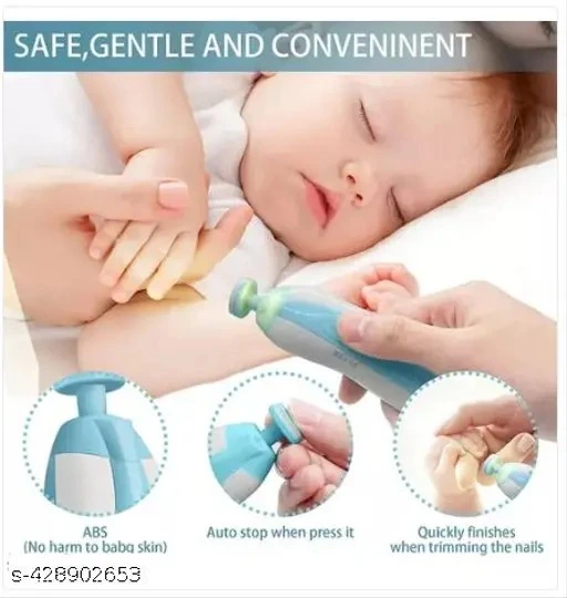 Electric Baby Nail Trimmer & Nail File Kit | Safe Baby Nail Clipper With Multiple Grinding Heads | Gentle Nail Care For Newborns