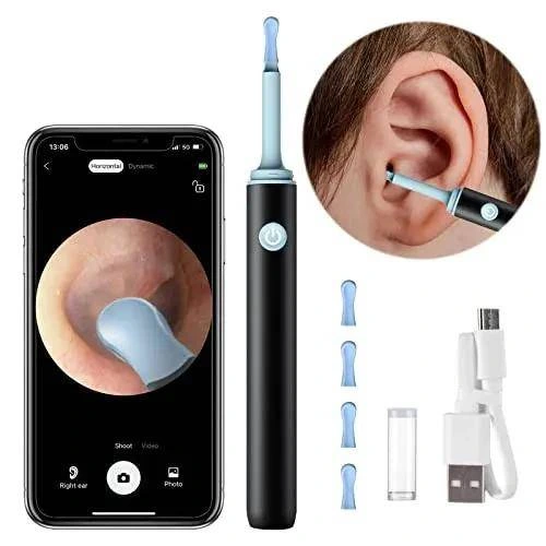 Smart Wireless Ear Cleaner With 1080P HD Camera | Ear Wax Removal Tool With 6 LED Lights | High Precision Visual Ear Cleaning Kit