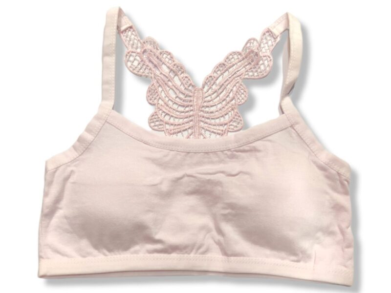 Front Open Padded Butterfly Back Bra