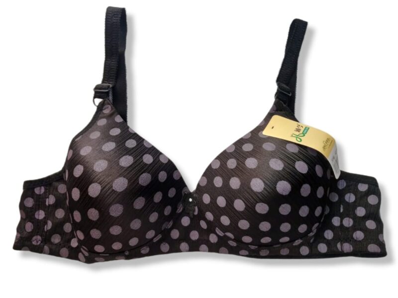 Silky Polka Dot Padid Bra