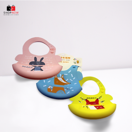 Baby Pure Silicone Plastic Waterproof Bib