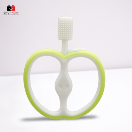 Apple Baby Silicone Training Teether & Toothbrush