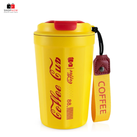 Coffee Cup in Yellow and Red Combination